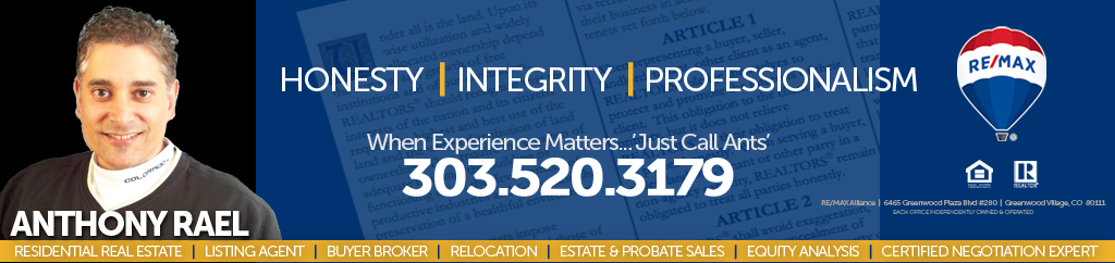 Honest & Trustworthy RE/MAX Denver Colorado Realtor - Anthony Rael - REMAX Voted Most Trusted Real Estate Agents